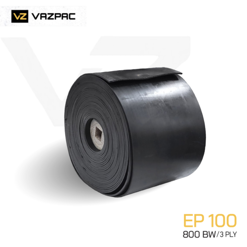 VAZPAC EP100 Rubber Conveyor Belts 3 Ply BW 800
